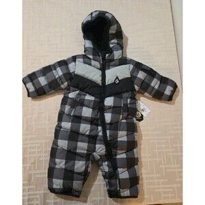 Volcom Baby 1 Piece Hooded Insulated Fleece Lined Snowsuit Size 12 Month NWT